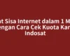 Lihat Sisa Internet dalam 1 Menit dengan Cara Cek Kuota Kartu Indosat